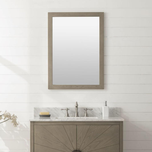 24" ANTIQUE GRAY OAK MIRROR