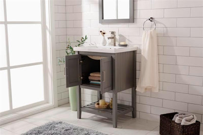 24" KD GRAY SINK VANITY