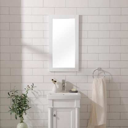 16" WHITE MIRROR