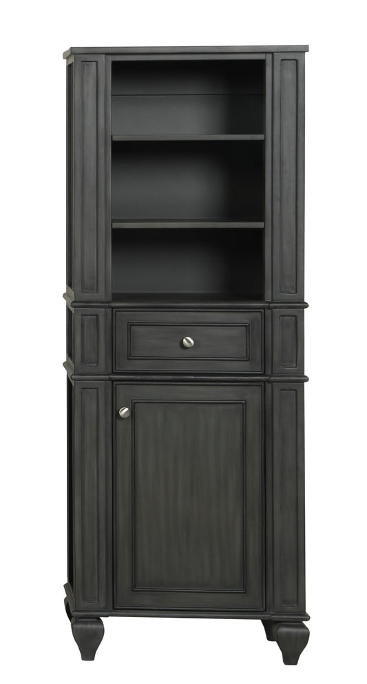 Winston 64" H X 24" W Linen Tower in Antique Gray