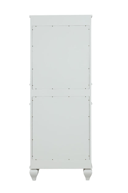 Winston 64" H X 24" W Linen Tower in Ivory White
