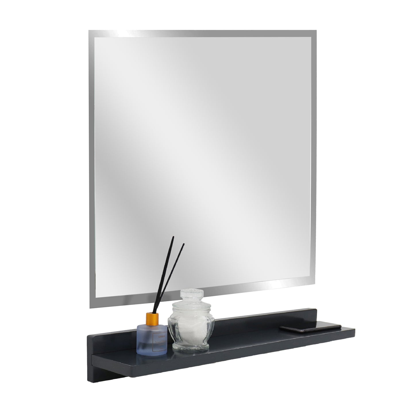 23.5" Wireless Charging Shelf and Frameless Mirror Set