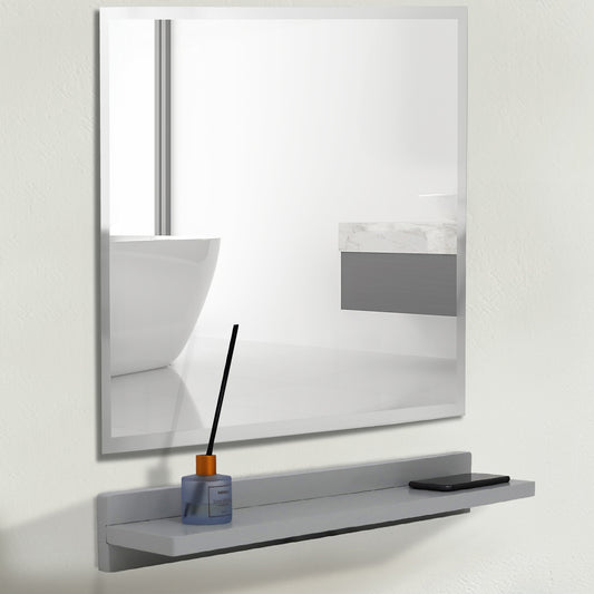 23.5" Wireless Charging Shelf and Frameless Mirror Set