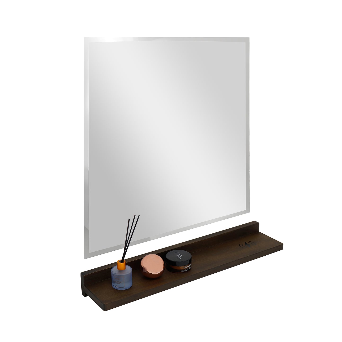 23.5" Wireless Charging Shelf and Frameless Mirror Set
