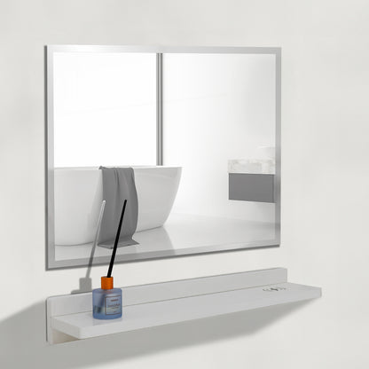 30" Wireless Charging Shelf and Frameless Mirror Set
