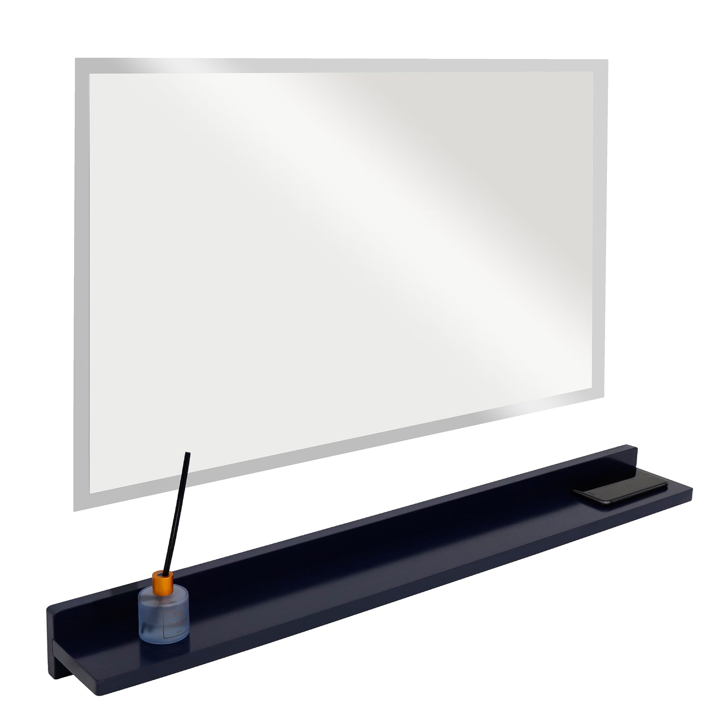 35" Wireless Charging Shelf and Frameless Mirror Set