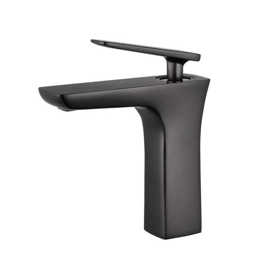 UPC FAUCET WITH DRAIN-OIL RUBBER BLACK