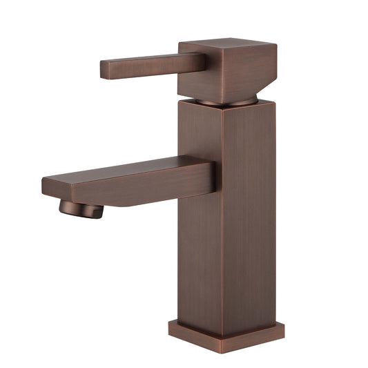 UPC FAUCET WITH DRAIN-BROWN BRONZE