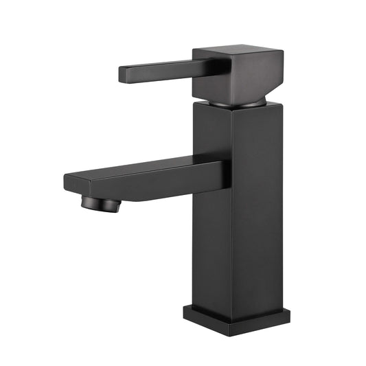 UPC FAUCET WITH DRAIN-OIL RUBBER BLACK