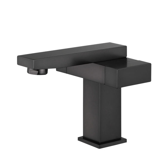 UPC FAUCET WITH DRAIN-OIL RUBBER BLACK