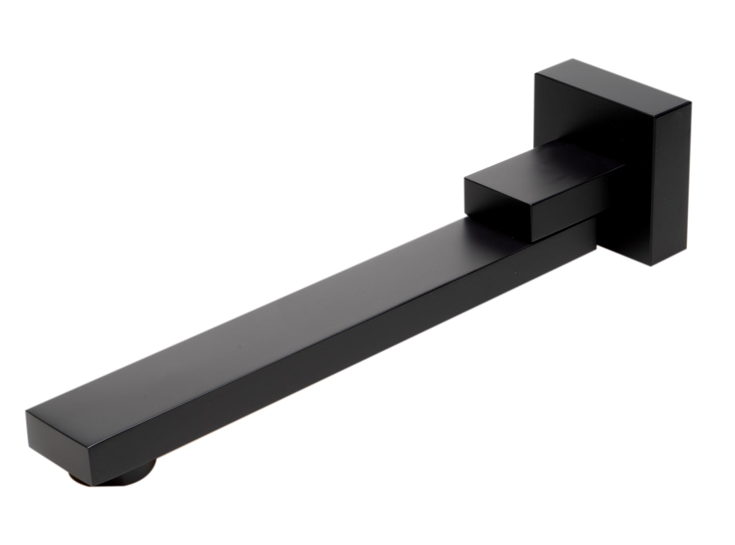 Black Matte Square Foldable Tub Spout