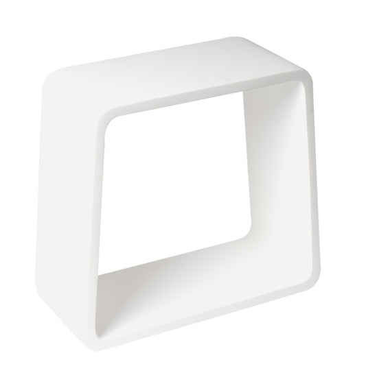 White Matte Solid Surface Resin Bathroom / Shower Stool