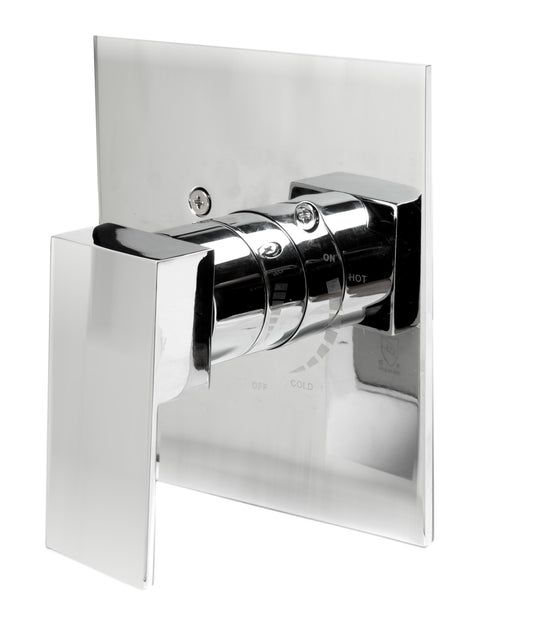 Polished Chrome Modern Square Pressure Balanced Shower Mixer