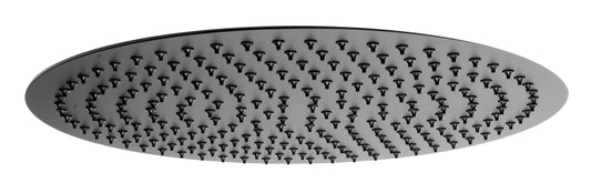 Matte Black Stainless Steel 16" Round Ultra-Thin Rain Shower Head