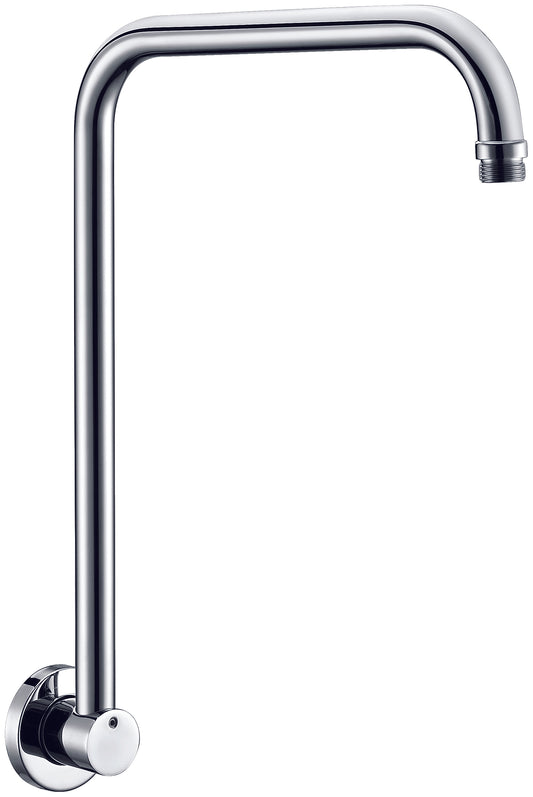 Polished Chrome 12" Round Raised Wall Mounted Shower Arm