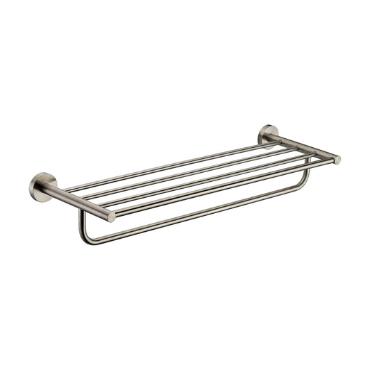 Brushed Nickel 26 inch Towel Bar & Shelf Bathroom Accessory