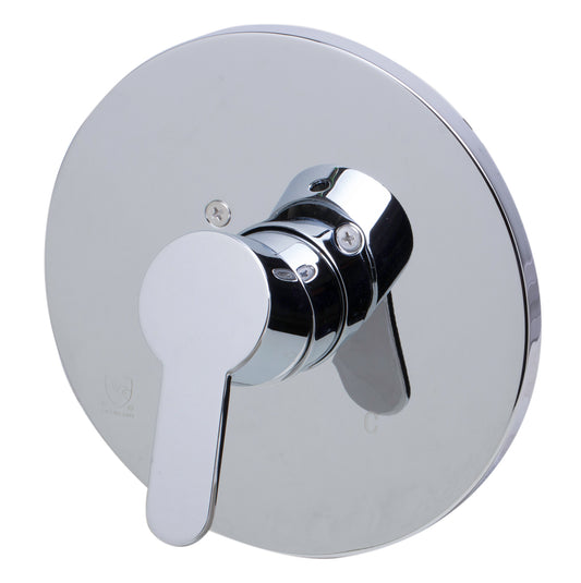 Polished Chrome Shower Valve Mixer with Rounded Lever Handle