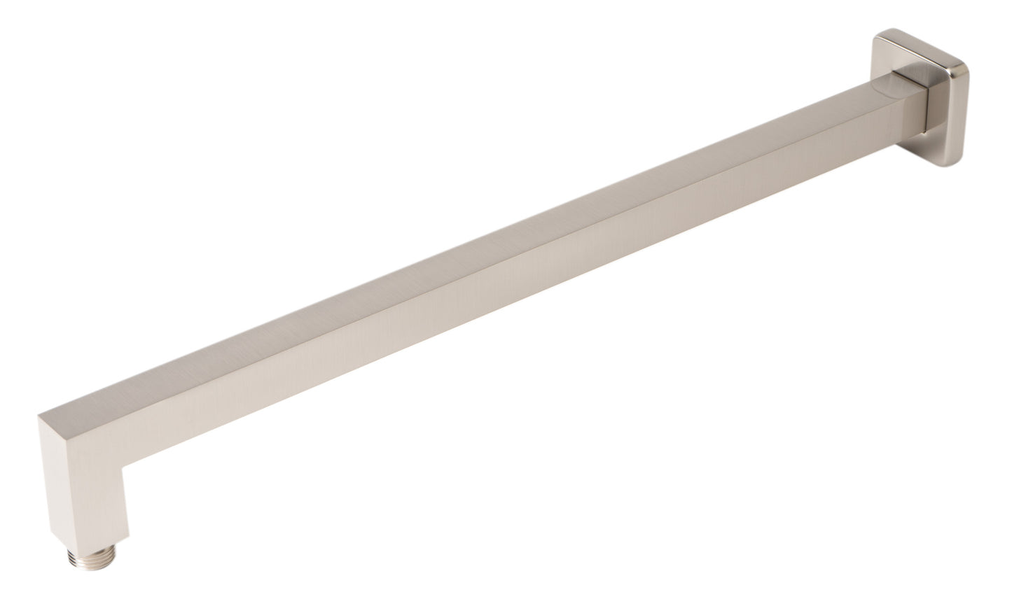 Brushed Nickel 20" Square Wall Shower Arm