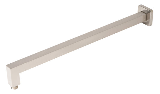 Brushed Nickel 20" Square Wall Shower Arm