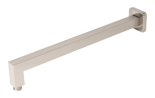 Brushed Nickel 16" Square Wall Shower Arm