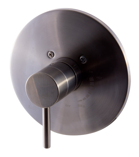 Brushed Nickel Pressure Balanced Round Shower Mixer