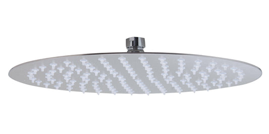 Solid Brushed Stainless Steel 12" Round Ultra Thin Rain Shower Head