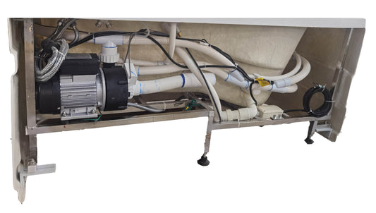 5' White Acrylic Whirlpool Bathtub - Drain on Left
