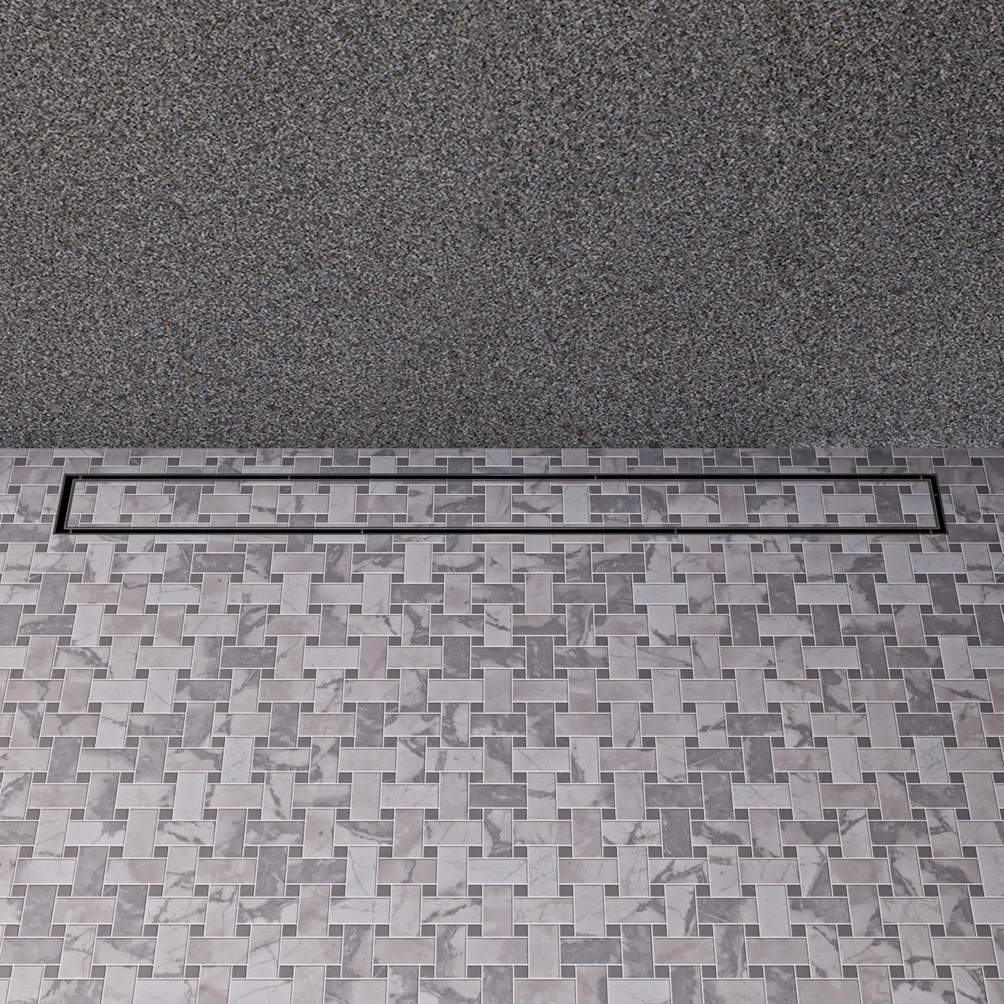 32" Modern Stainless Steel Linear Shower Drain  w/o Cover