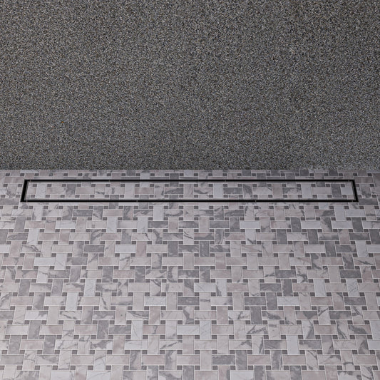 32" Modern Stainless Steel Linear Shower Drain  w/o Cover