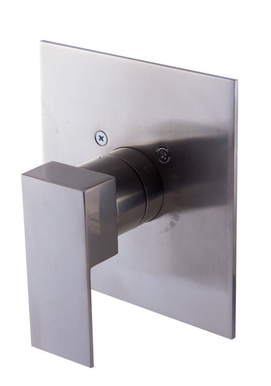 Brushed Nickel Modern Square Pressure Balanced Shower Mixer