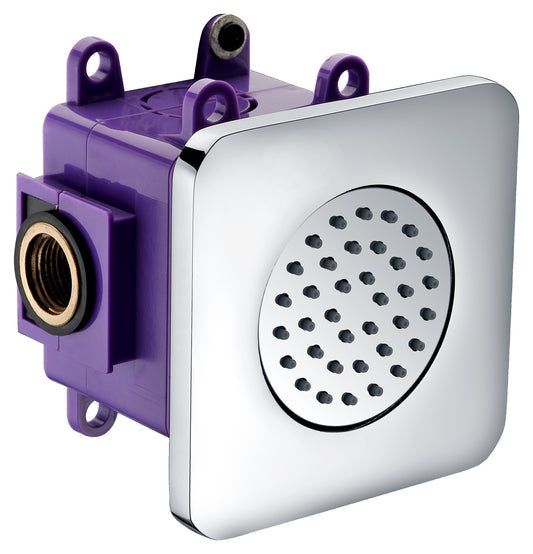 Polished Chrome Flush Mounted Shower Body Spray