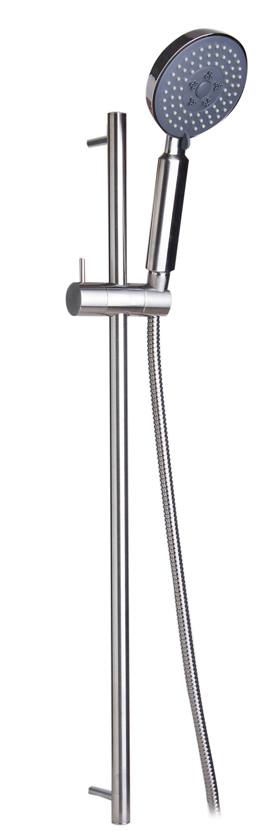 Brushed Nickel Sliding Rail Hand Held Shower Head Set with Hose