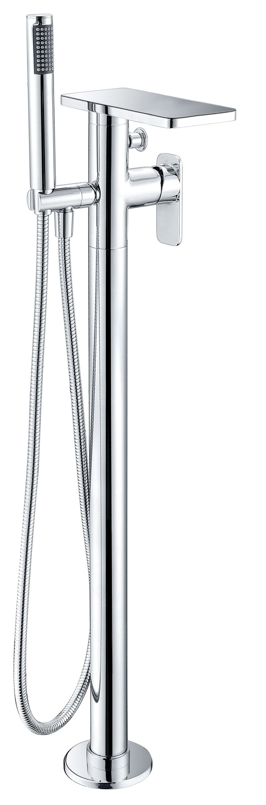 Polished Chrome Free Standing Floor Mounted Bath Tub Filler