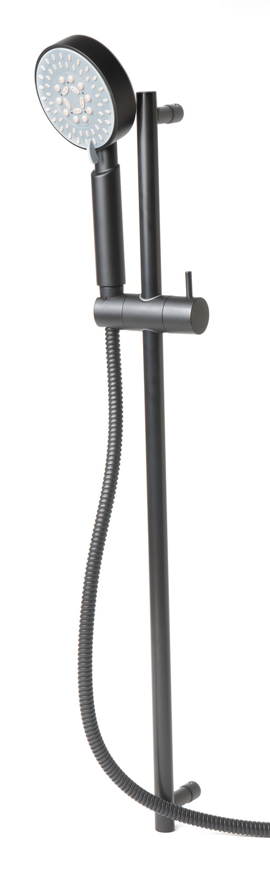 Black Matte Round Sliding Rail Hand Shower Set