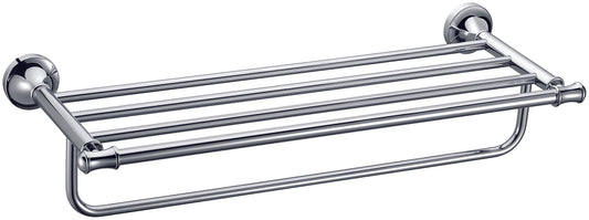 Polished Chrome 23 inch Towel Bar & Shelf Bathroom Accessory