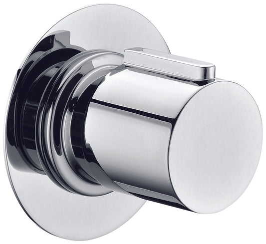Polished Chrome Modern Round 3 Way Shower Diverter