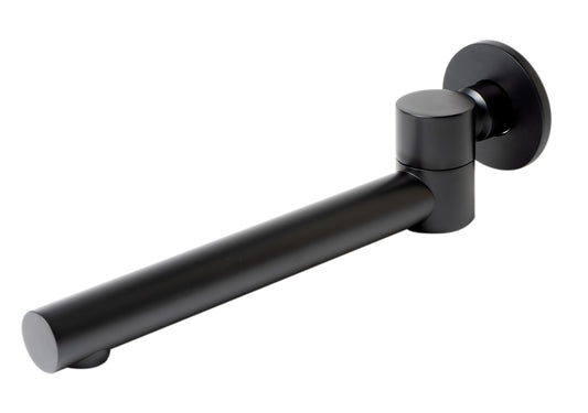 Black Matte Round Foldable Tub Spout