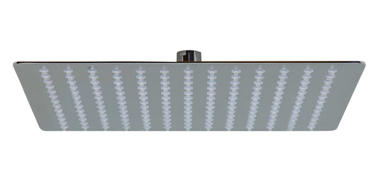Solid Polished Stainless Steel 12" Square Ultra Thin Rain Shower Head
