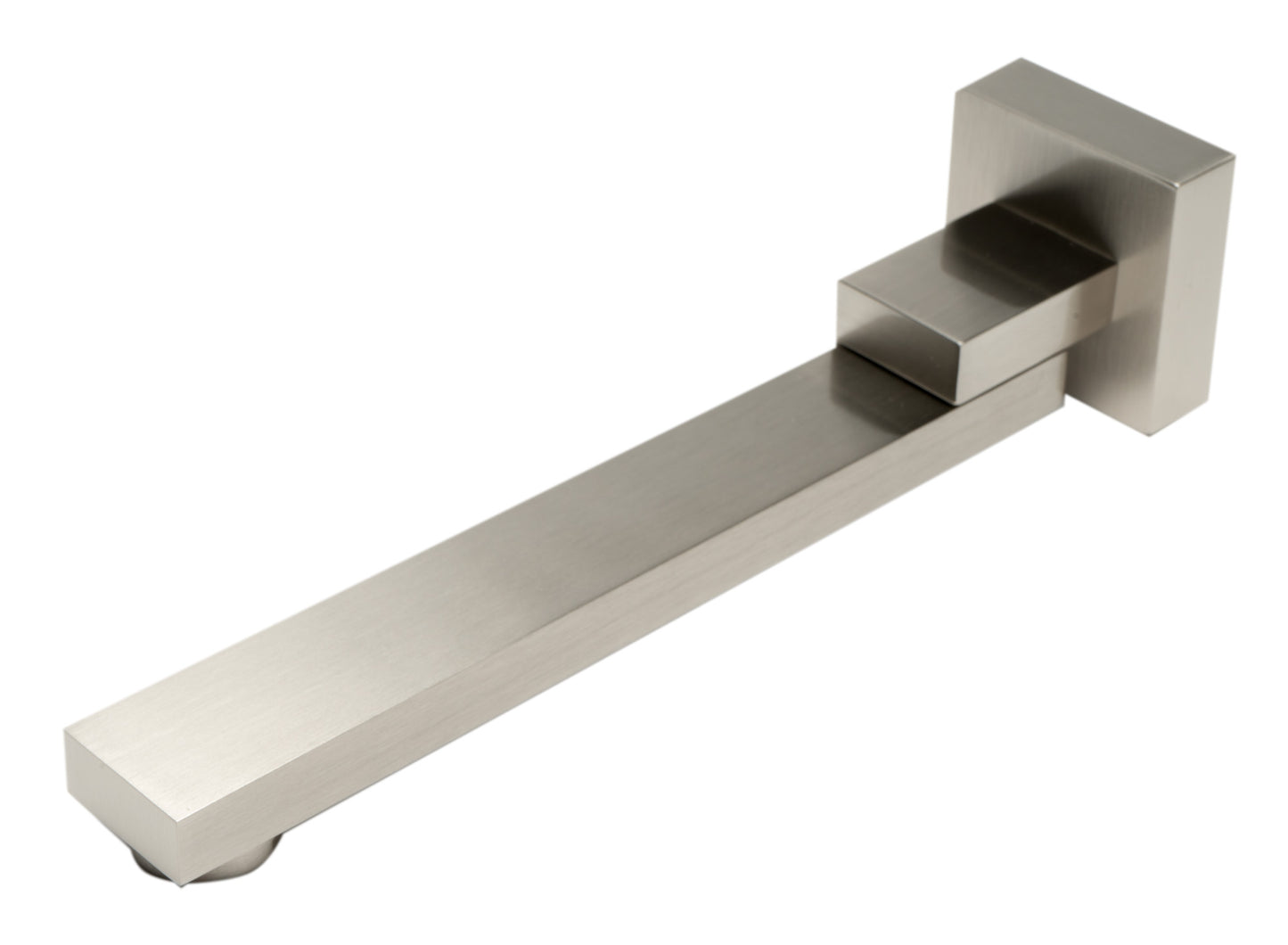Brushed Nickel Square Foldable Tub Spout