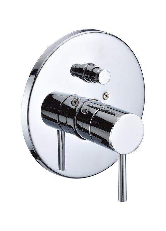 Polished Chrome Pressure Balanced Round Shower Mixer with Diverter