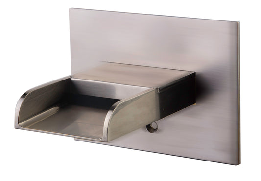Brushed Nickel Waterfall Tub Filler