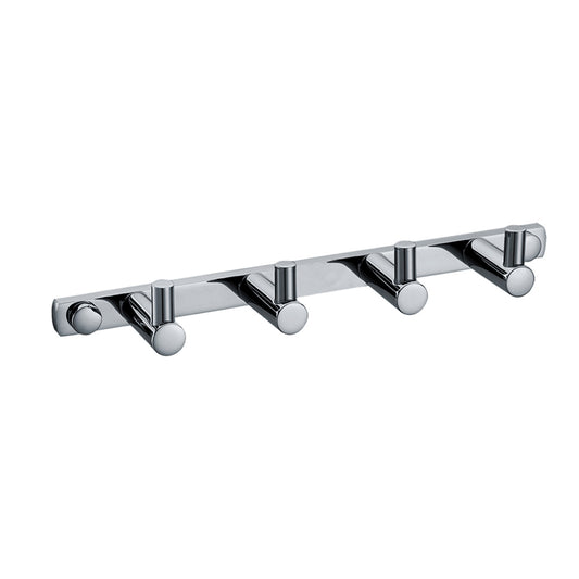 AB9528 Polished Chrome Wall Mounted 4 Prong Robe / Towel Hook Bathroom Accessory