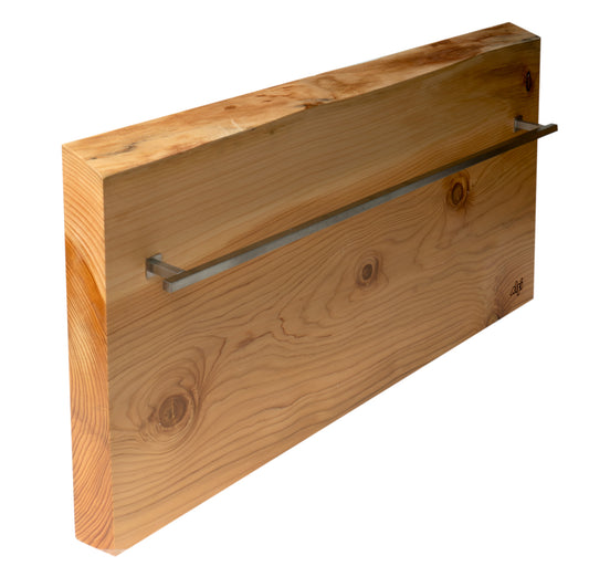 32"x16" Live Edge Cedar Wood Towel Warmer